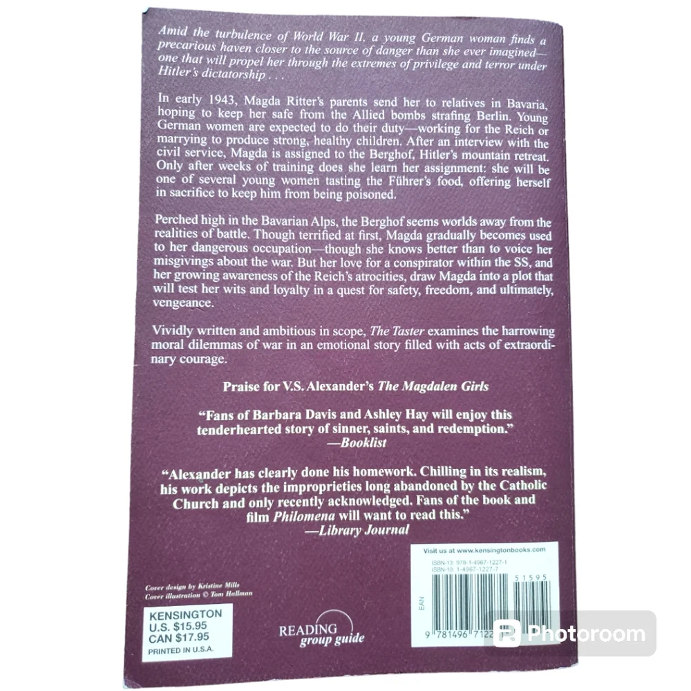 The Taster Paperback Book - Picture 2 of 7
